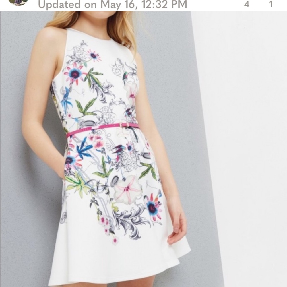 Ted Baker London Samm Floral Skater size 3 new never worn